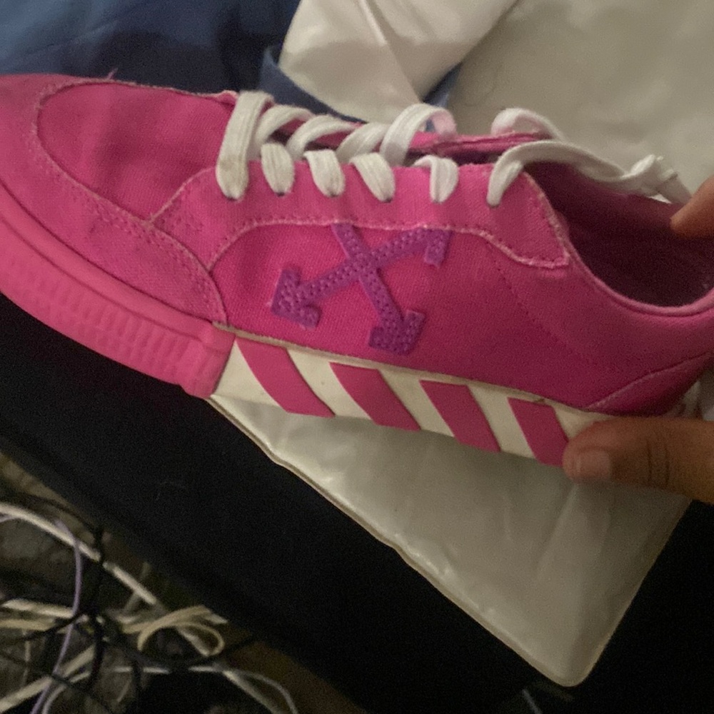 Pink and white